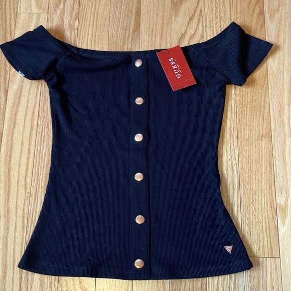 Guess - black short sleeve shirt xs - Picture 1 of 2